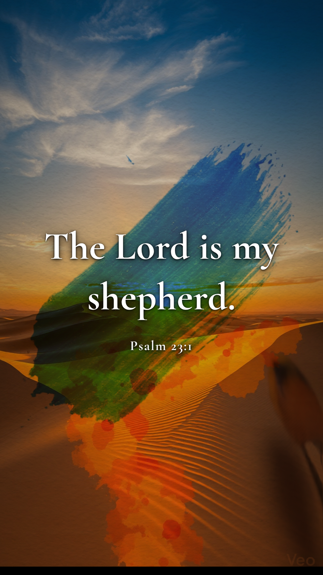 The Lord is my shepherd.